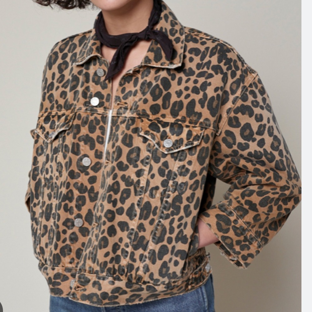AMO Leopard crop jacket